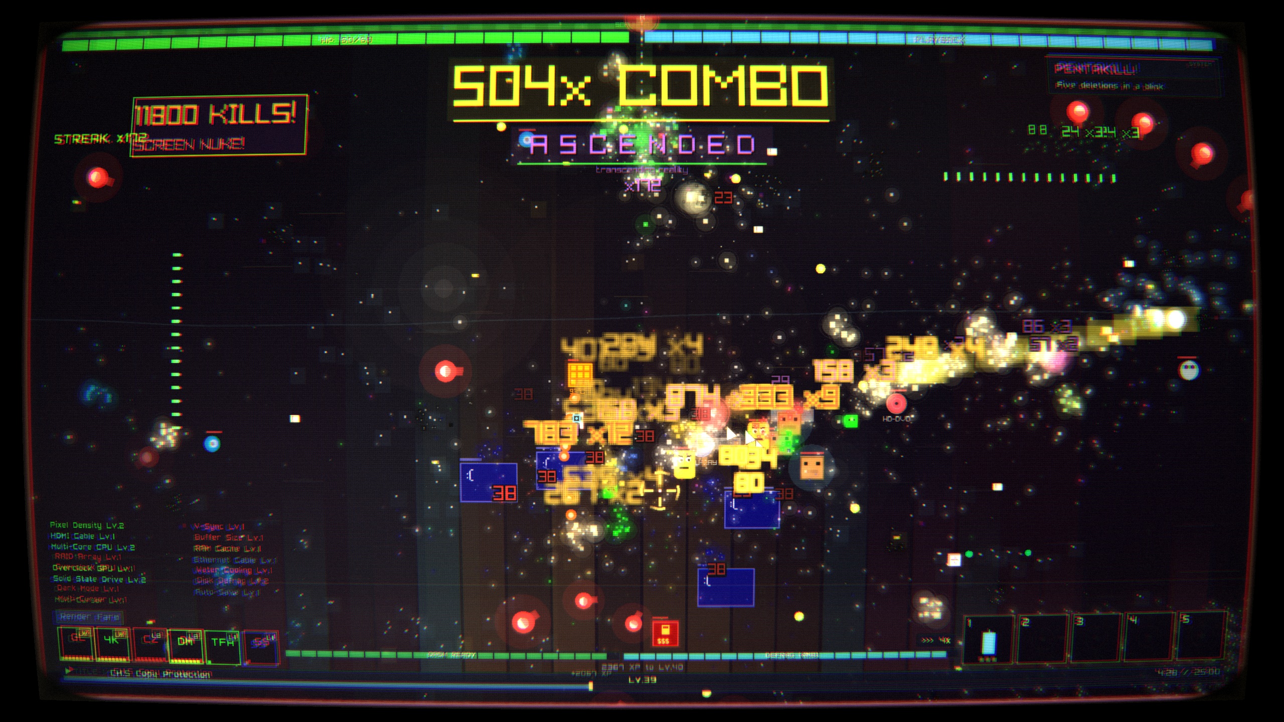 DVD Survivors gameplay screenshot.